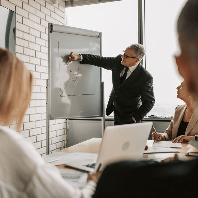 M&A advisor giving an owner specific answers about their business